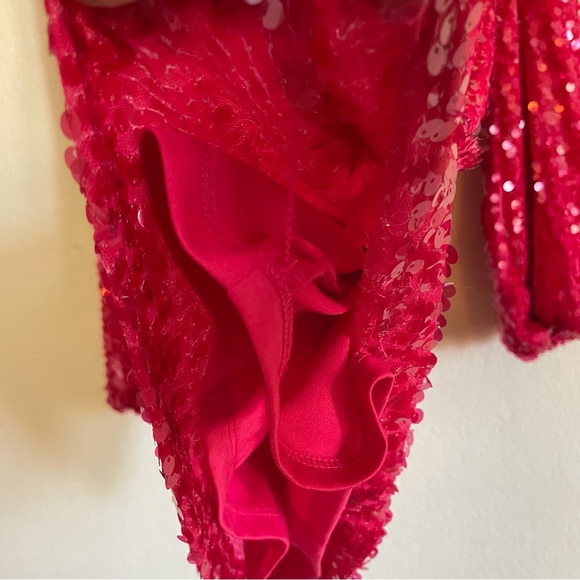 Sequin Mini Dress in Vibrant Pink - Picture 5 of 13